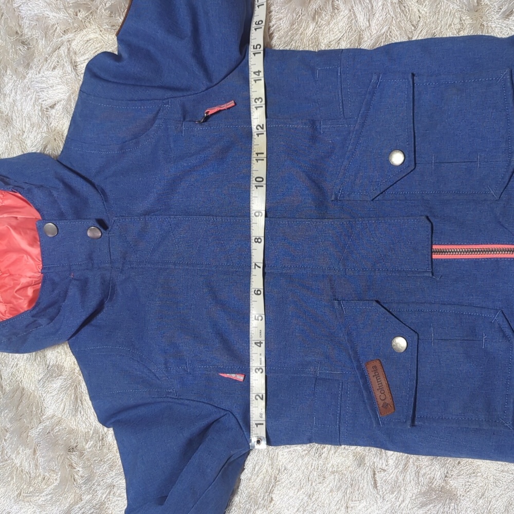 Columbia Boy's Barlow Pass Blue Down Insulated Synthetic Top Jacket XS - Picture 6 of 12